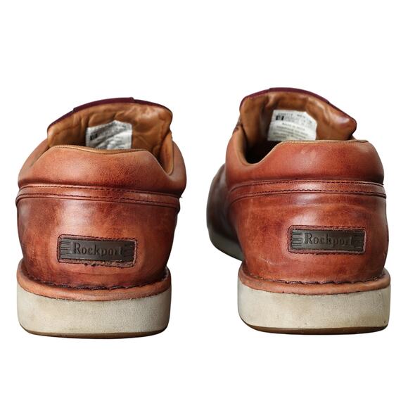 Men's Brown Leather Rockport ProWalker 7100 Laceup Sneaker - Size 12 - Picture 5 of 15